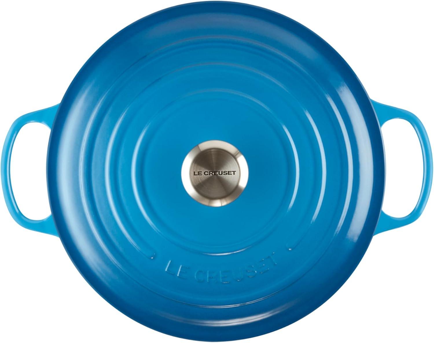 Marseille Blue Enameled Cast Iron 7.25 qt Dutch Oven