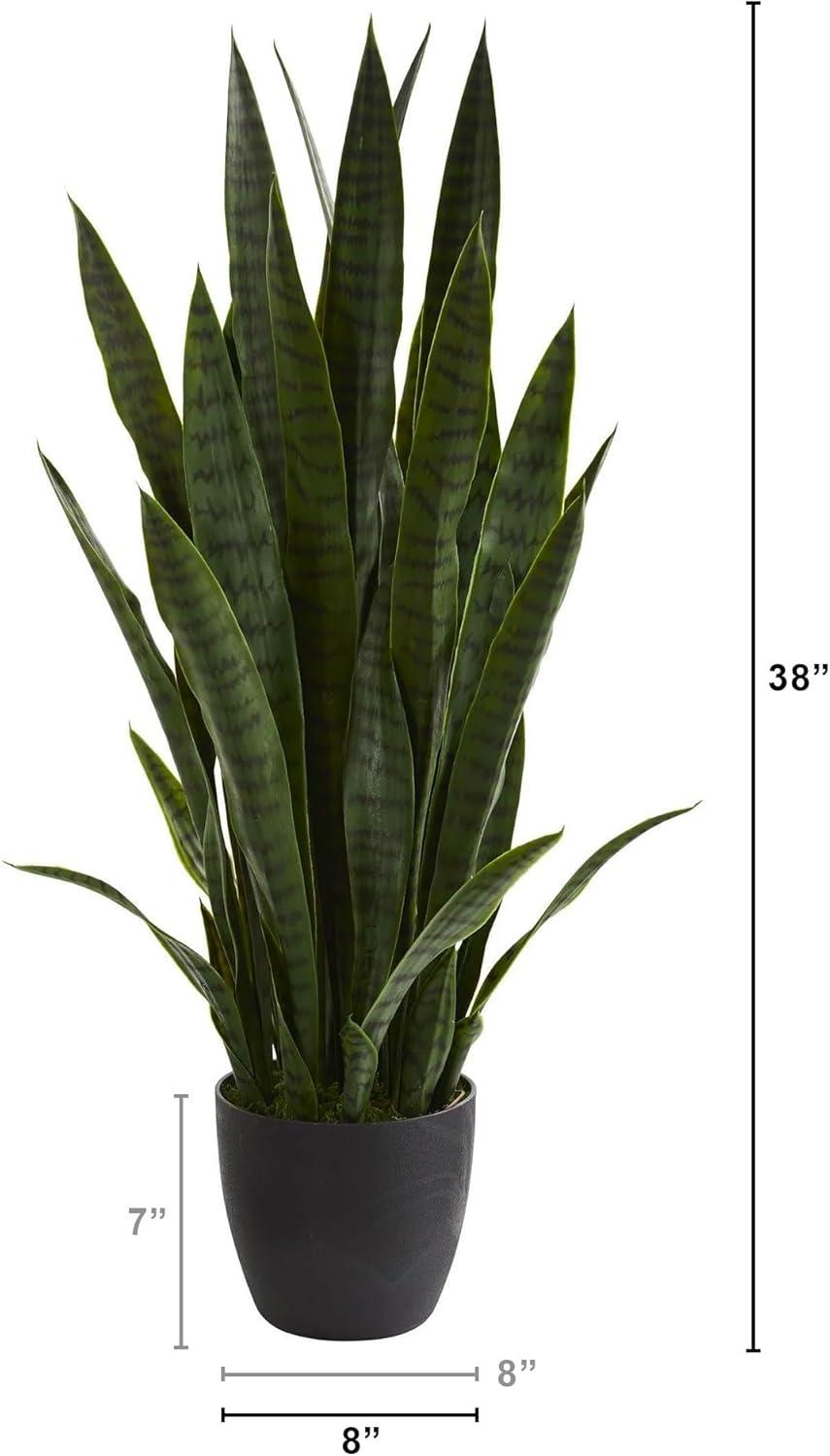 Nearly Natural 38-in Sansevieria Artificial Plant