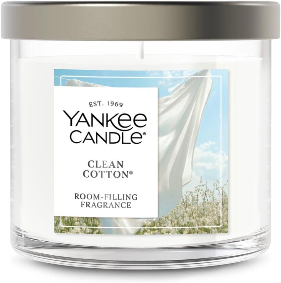 YANKEE CANDLE Signature Clean Cotton Scented Tumbler Candle