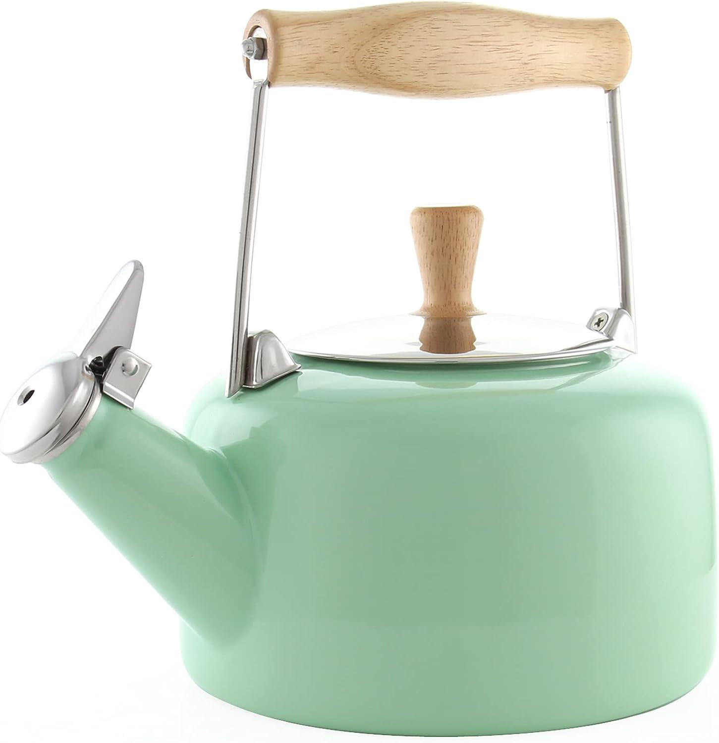 Chantal 1.4-Quart Enamel-on-Steel Sven Teakettle