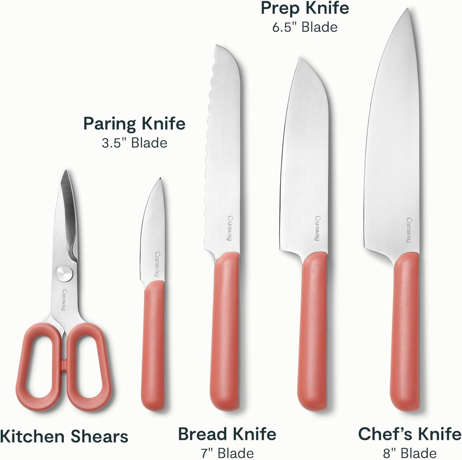 Caraway 14-Piece Perracotta Knife and Utensil Prep Set