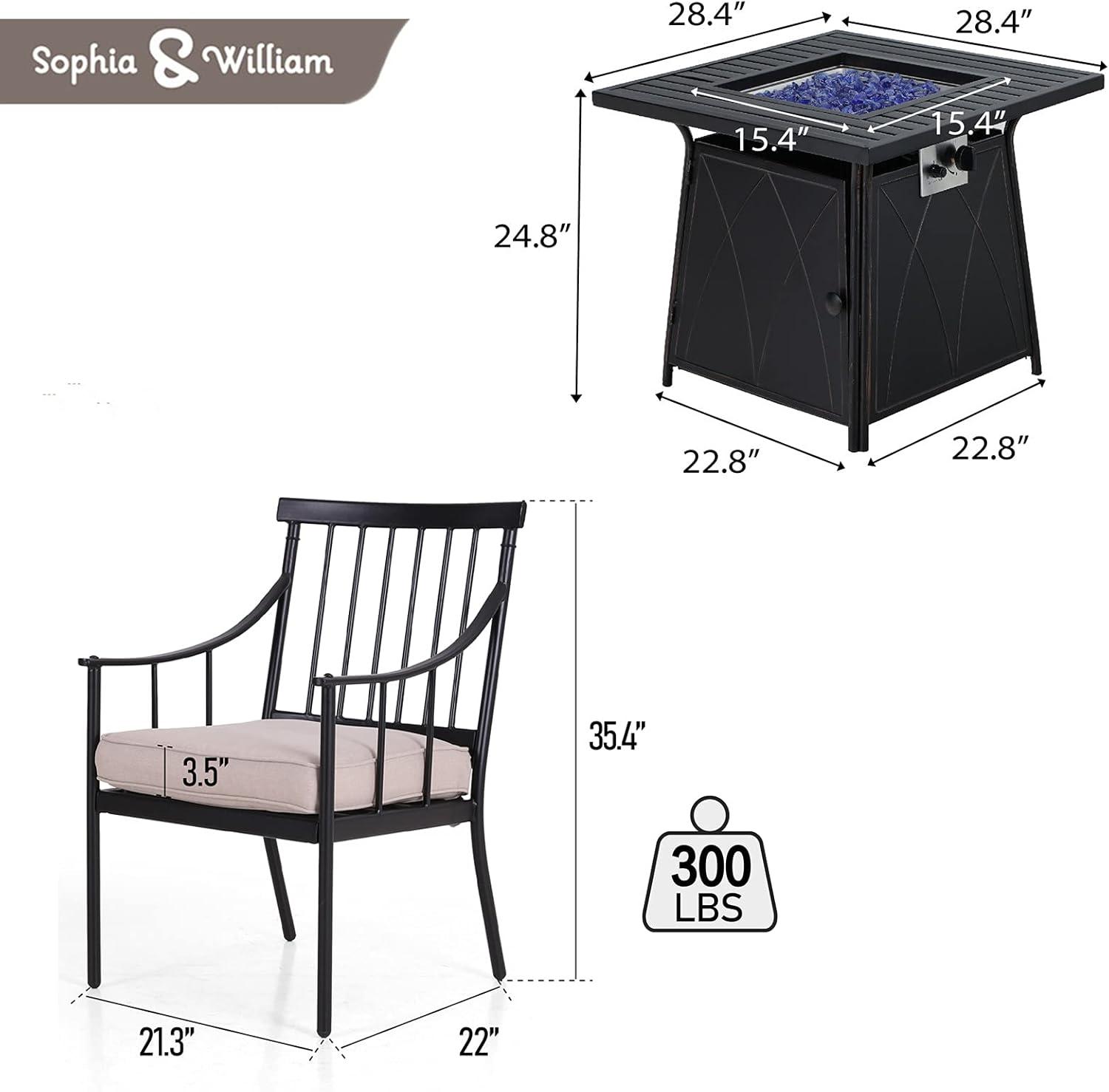 Argyri 6 - Person 60" Long Dining Set with Cushions