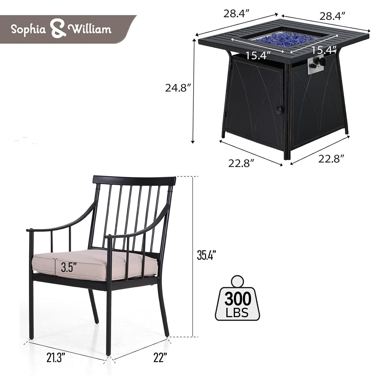 Argyri 6 - Person 60" Long Dining Set with Cushions