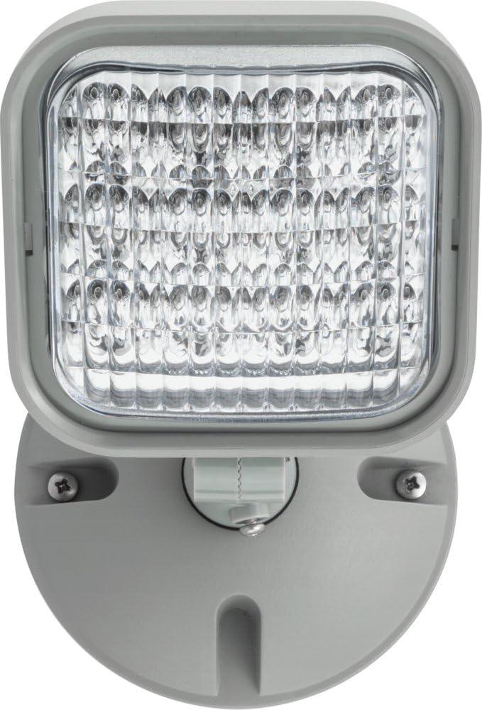 Lithonia Lighting Wet Loc Rmt Hd,3.6 V,LED,Plst,Gray ERE GY SGL WP SQ M12