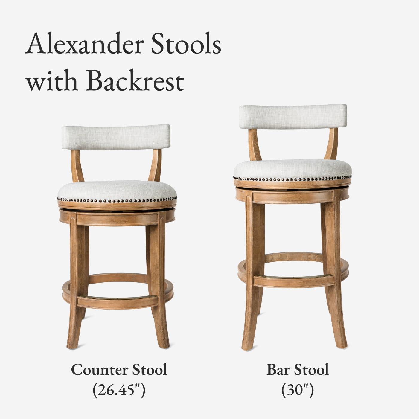 Maven Lane Maven Lane Alexander Stool with Fabric Upholstery