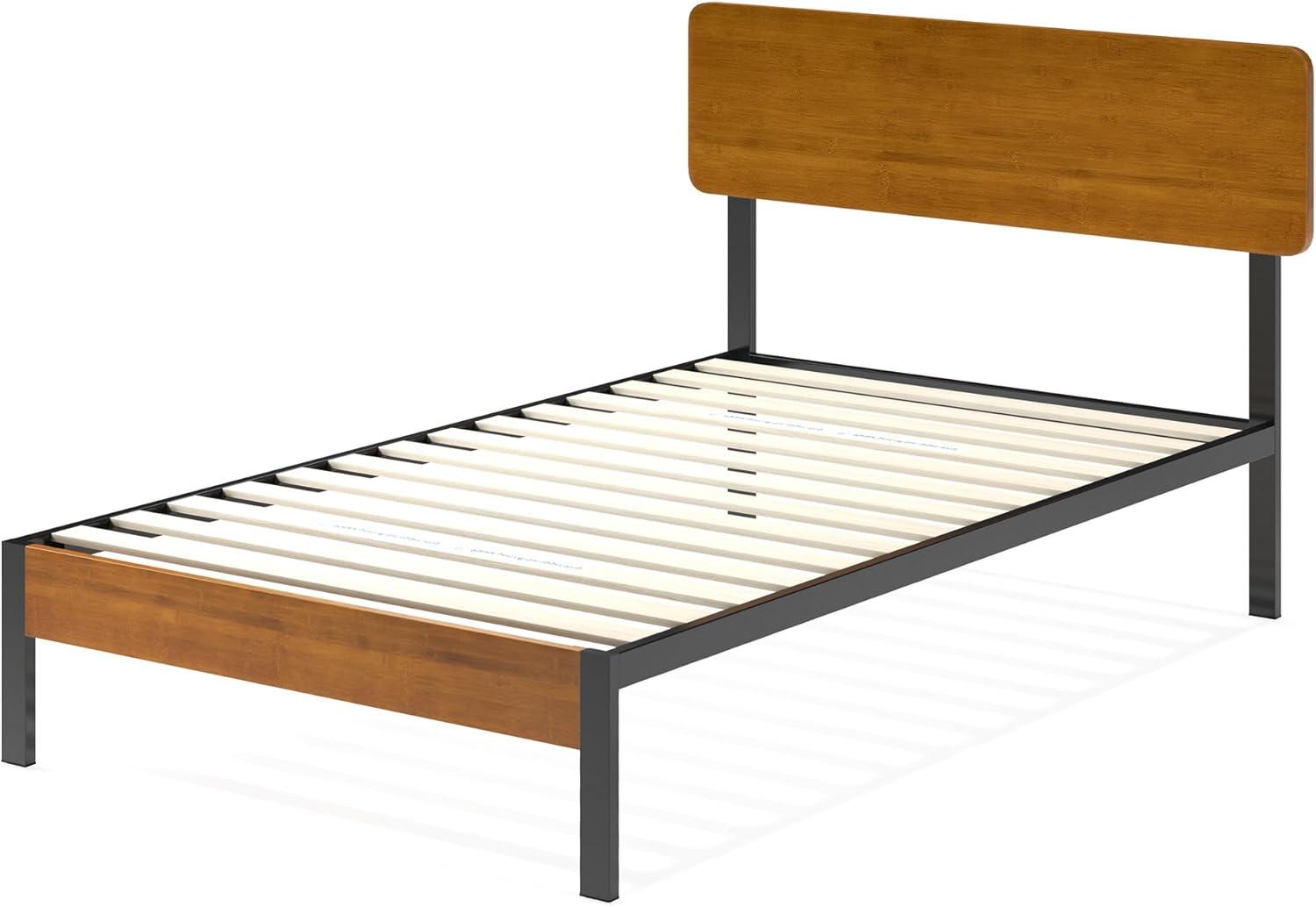 Olivia Metal Platform Bed Frame Brown - ZINUS