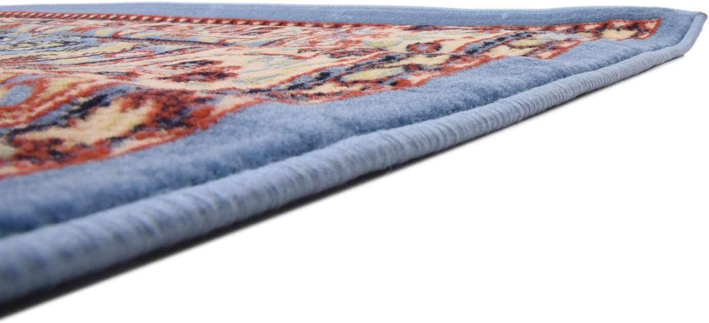 Unique Loom Washington Reza Rug Light Blue/Cream 6' 1" x 9' Rectangle Floral French Perfect For Living Room Bed Room Dining Room Office