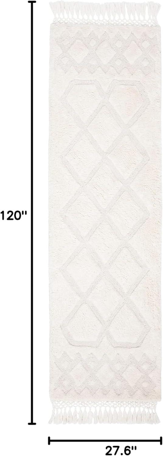Casablanca CSB651 Hand Tufted Indoor Runner Rug - Ivory - 2'3"x10' - Safavieh