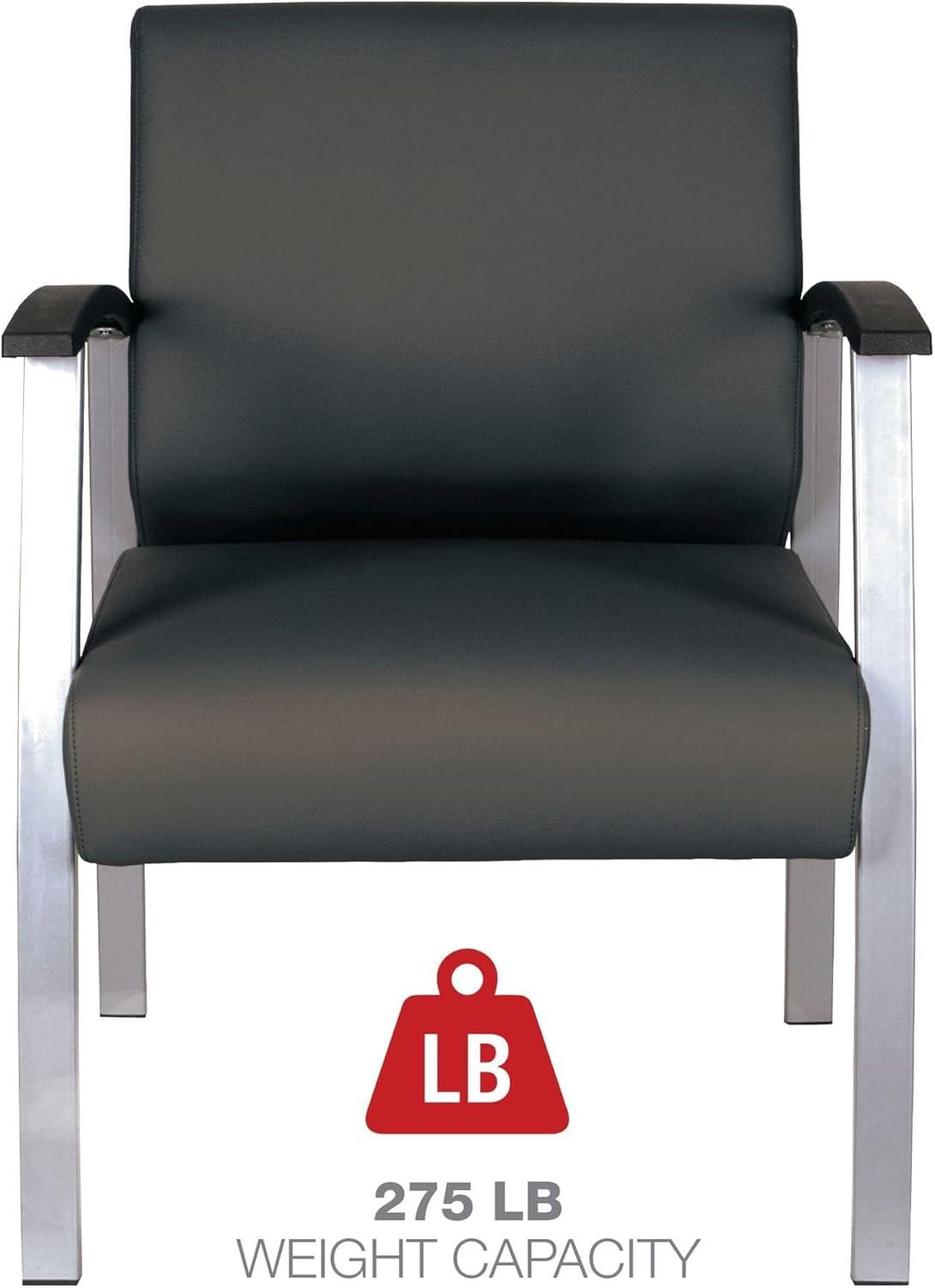 Alera® Polyester/Polyester Blend Seat Lounge Chair with Metal Frame