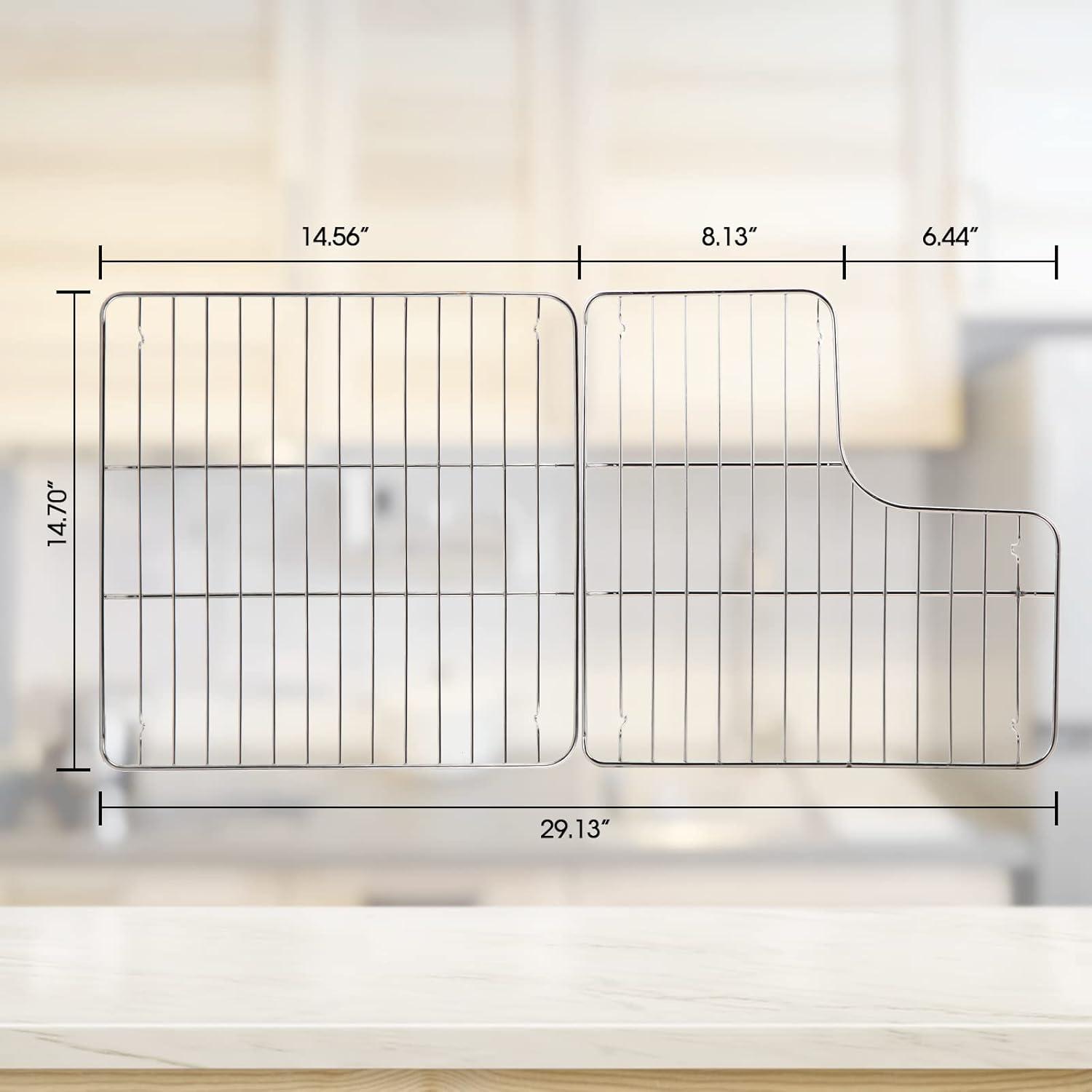 K-6639-ST Bottom Basin Stainless Steel Racks Compatible with Kohler Whitehaven Sink