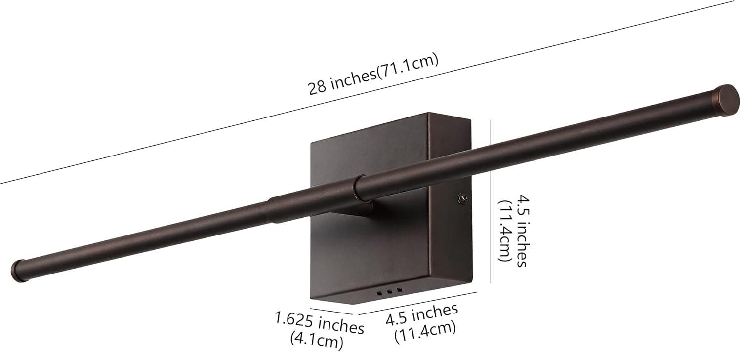 Makena 28" Oil Rubbed Bronze LED Modern Wall Sconce