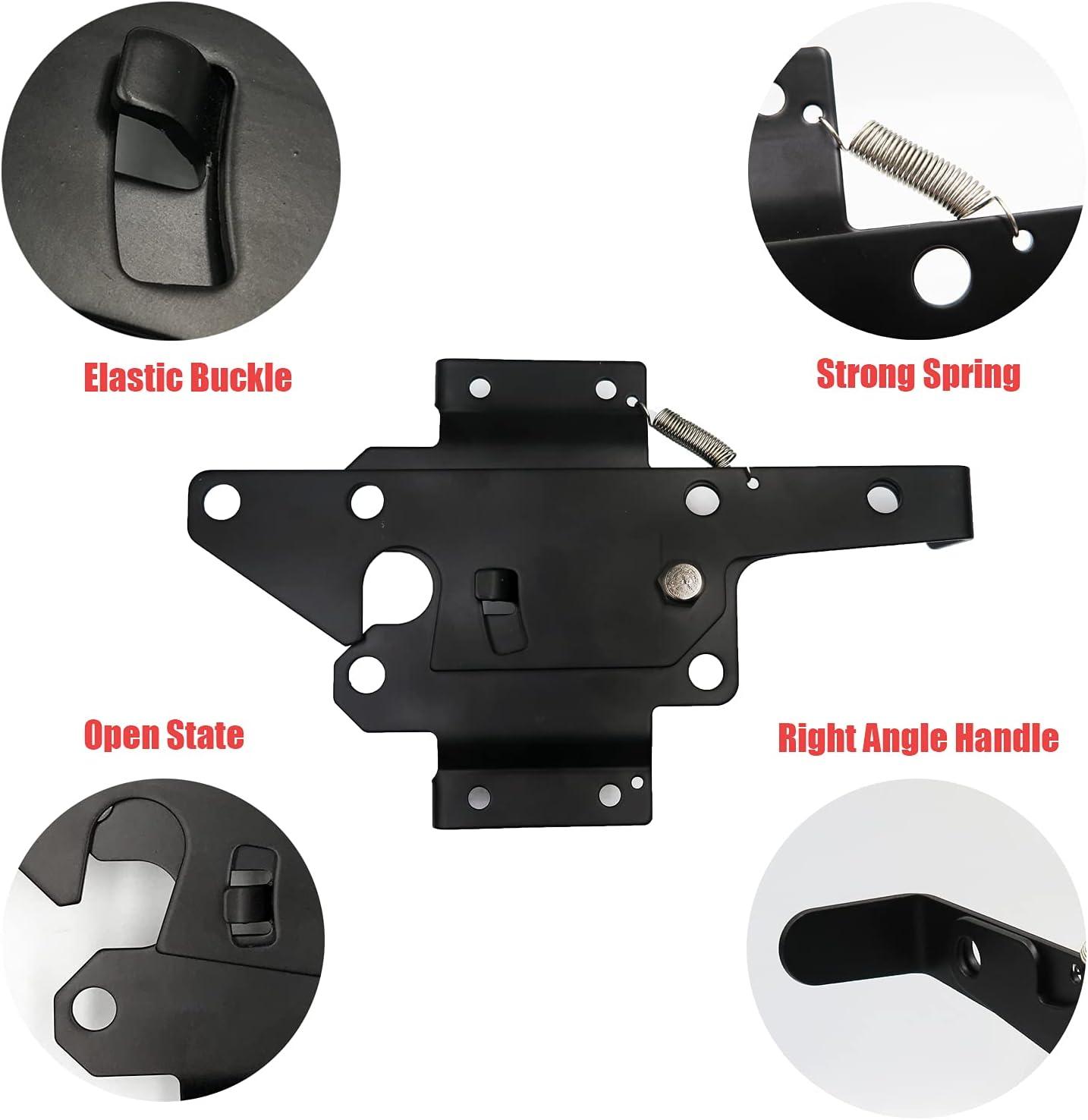 Heavy Duty Black Powder Coated Steel Gate Latch