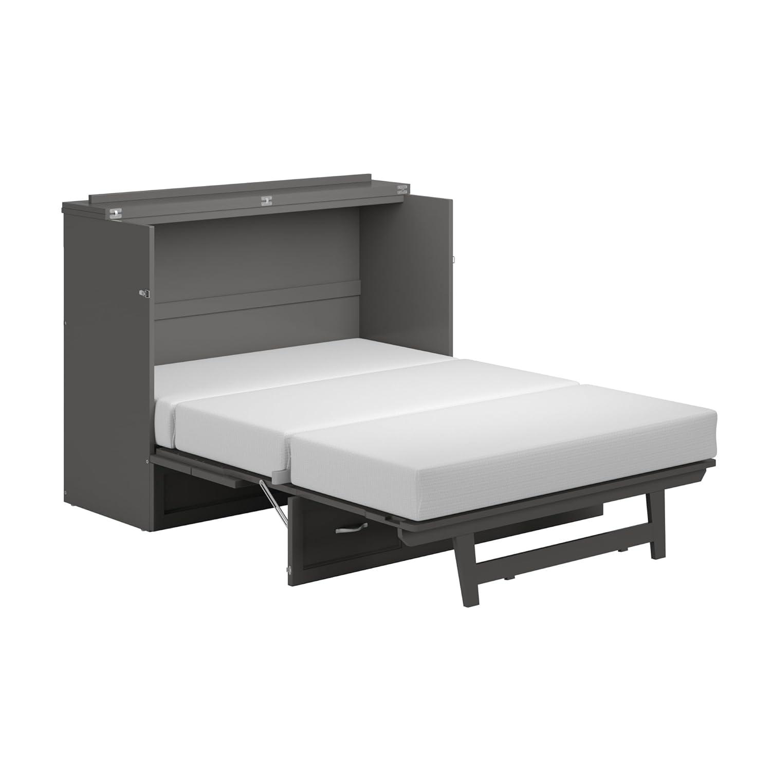 Full Northfield Murphy Bed Chest in Gray