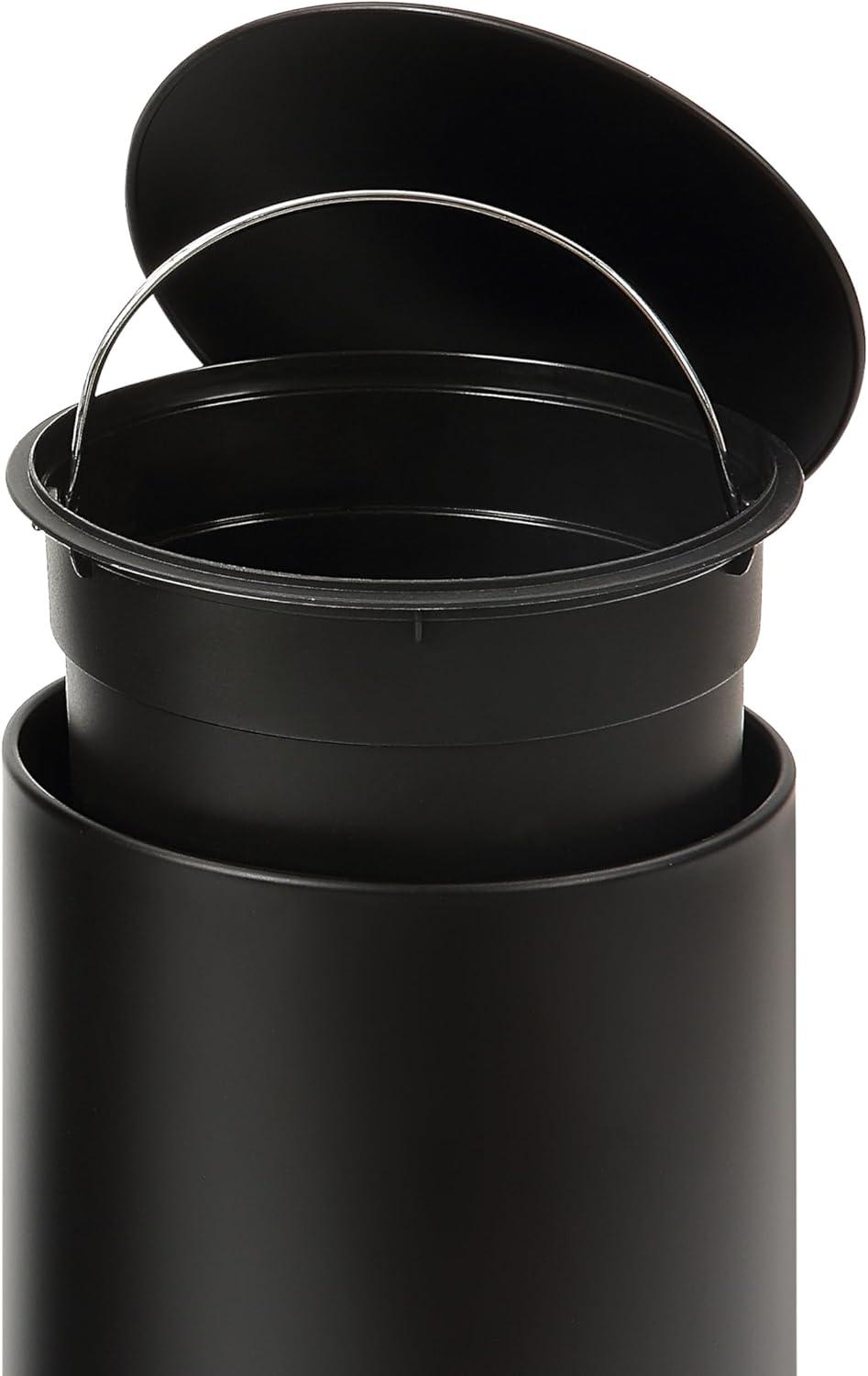 3 Liter / 0.8 Gallon Step On and Slow Close Trash Can with Plastic Inner Bucket