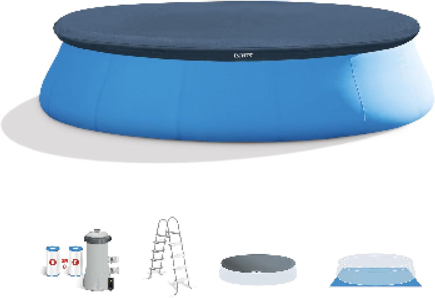 Intex Easy Set Inflatable Kid Swimming Pool with Filter Pump