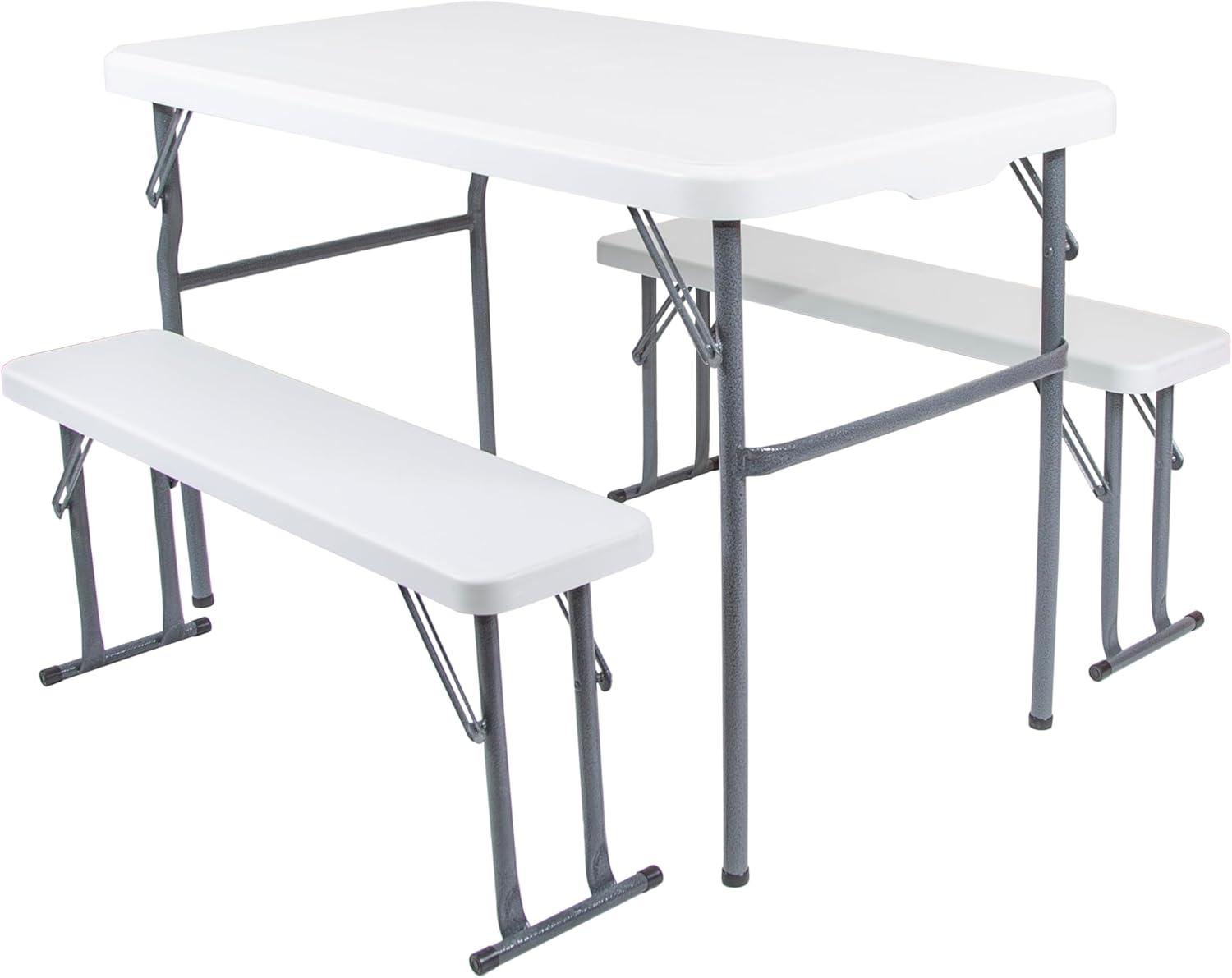 Stansport Heavy-Duty Camp Table with Benches