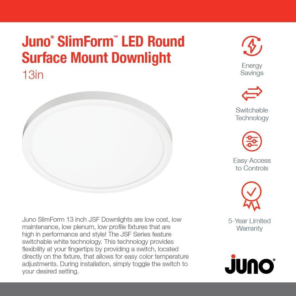 Juno Lighting Jsf 13In 18Lm Sww5 90Cri 120 Frpc M6 Slimform 13" Wide Selectable Color