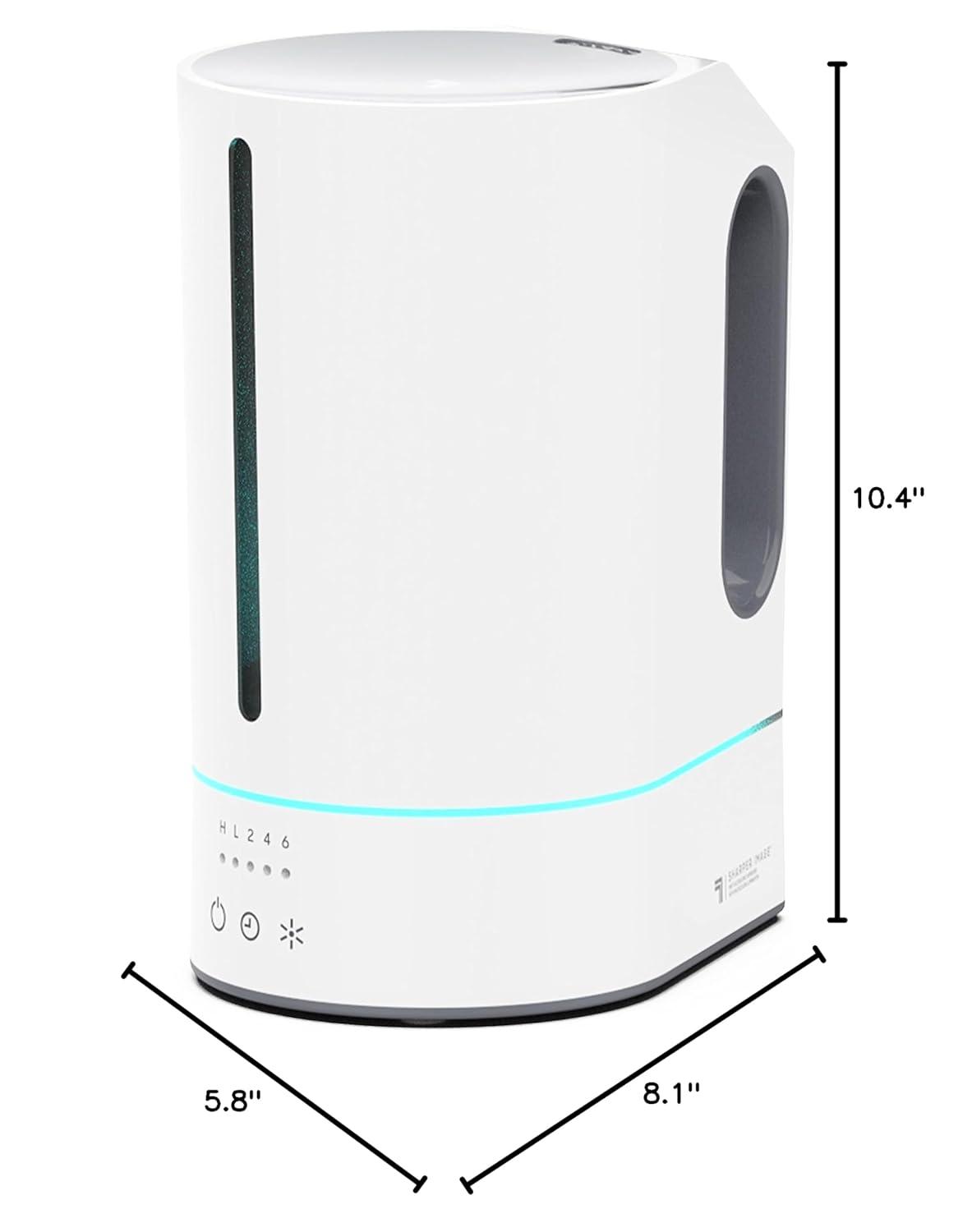 Sharper Image Mist Eight 0.65 Gallons Cool Mist Ultrasonic Tabletop Humidifier