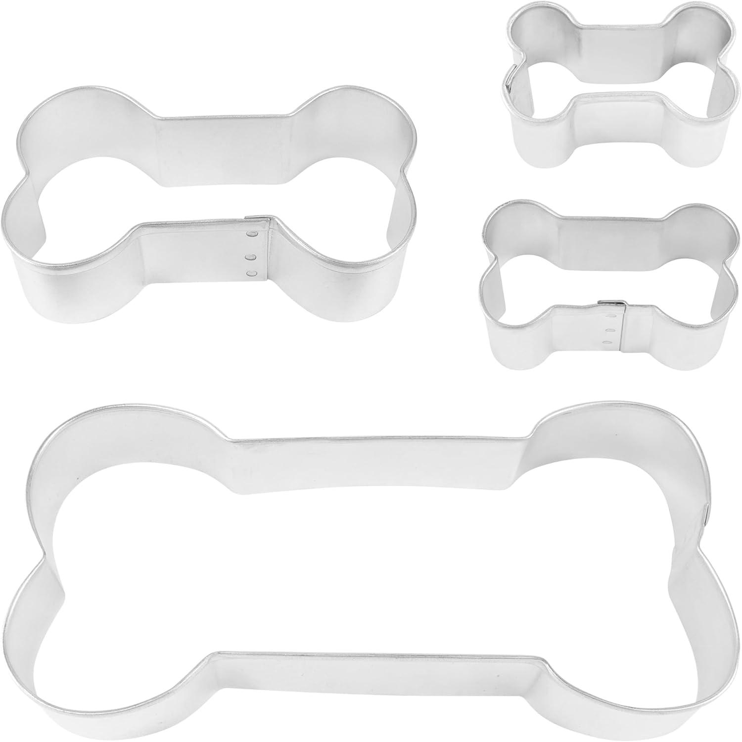 R&M International Dog Bone 4 Piece Cookie Cutter Set