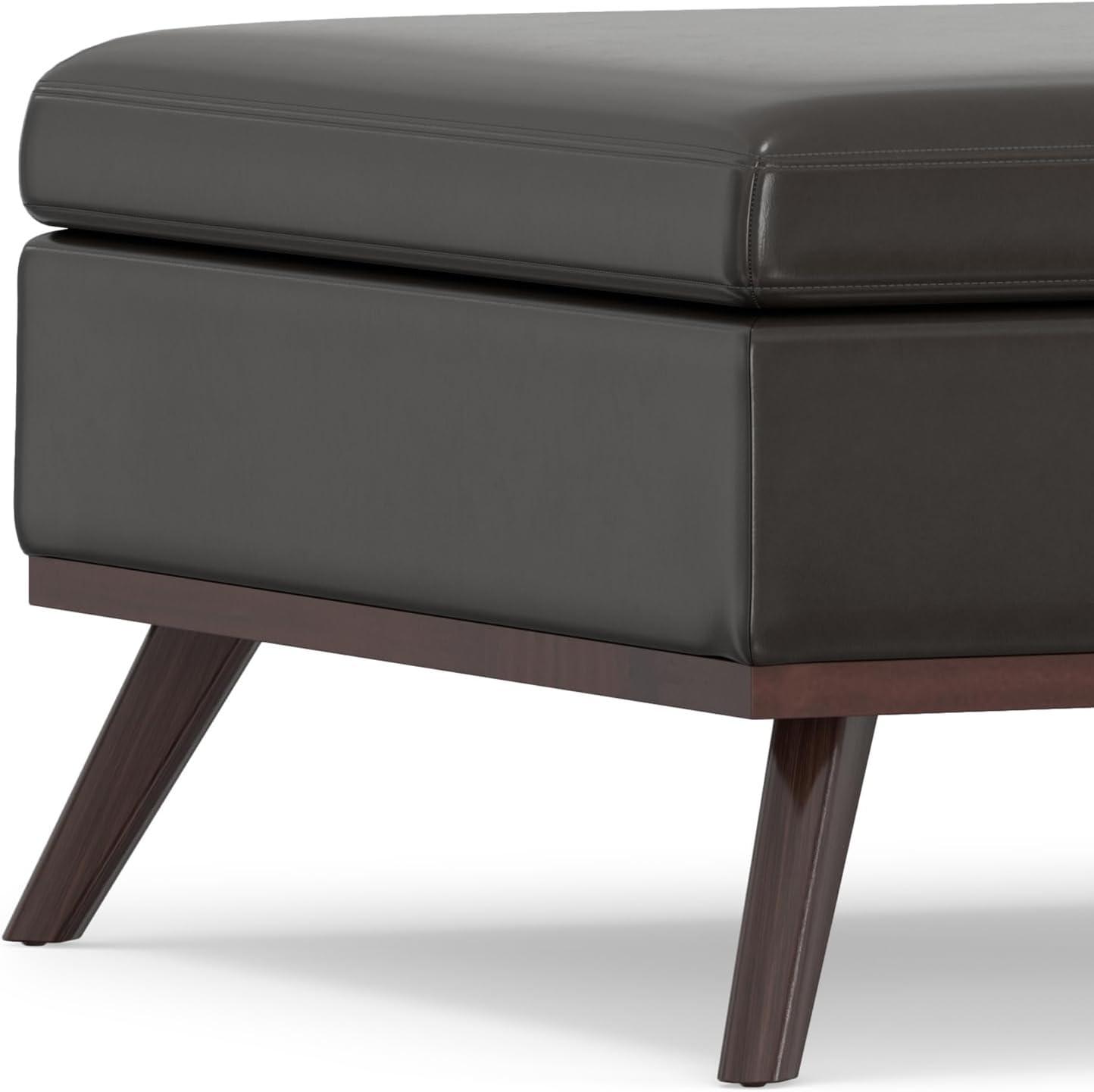 Owen Faux Leather Ottoman