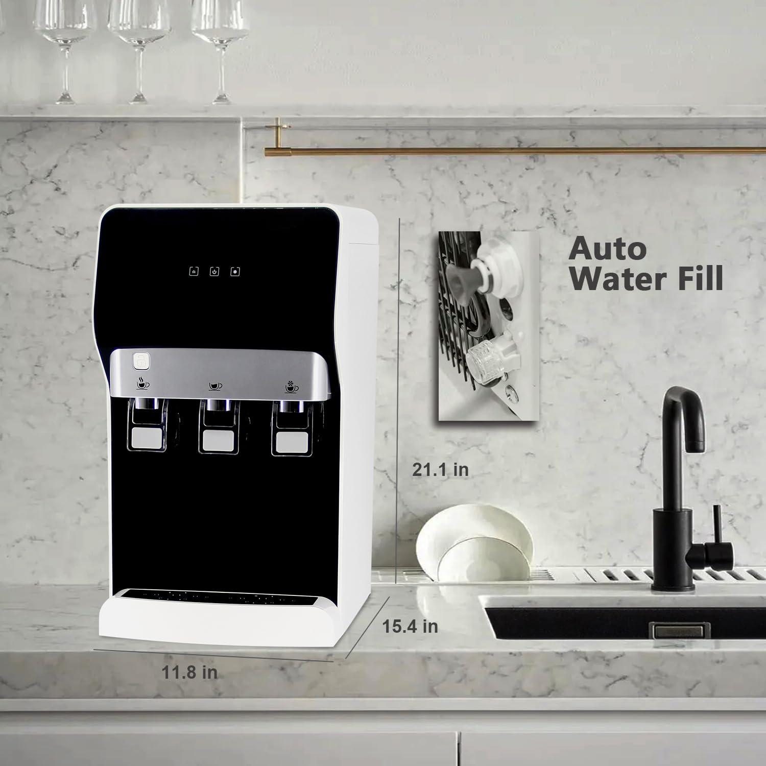 Soopyk Soopyk Black Countertop Bottleless Electric Filtered Water Dispenser