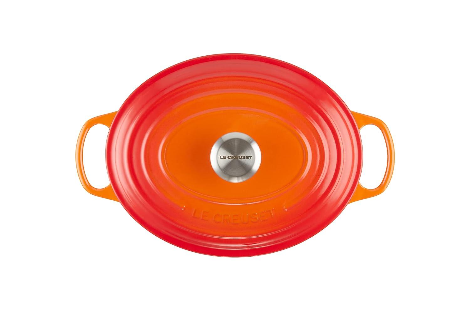Le Creuset Cazuela Ovalada de Hierro Fundido Signature de 29 Cm, Llama