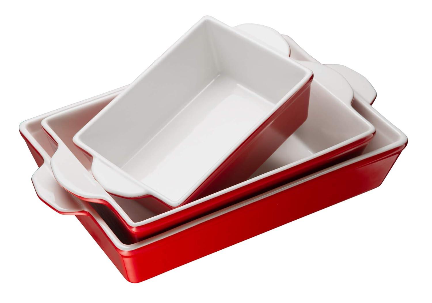 kook Kook 3-Piece Ceramic Bakeware Set
