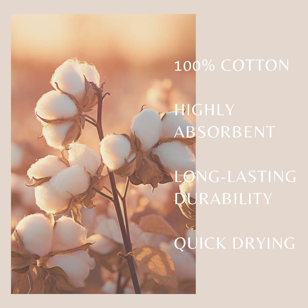 FreshFolds Super Soft 100% Ringspun Cotton Quick-Dry 6-Piece Towel Set