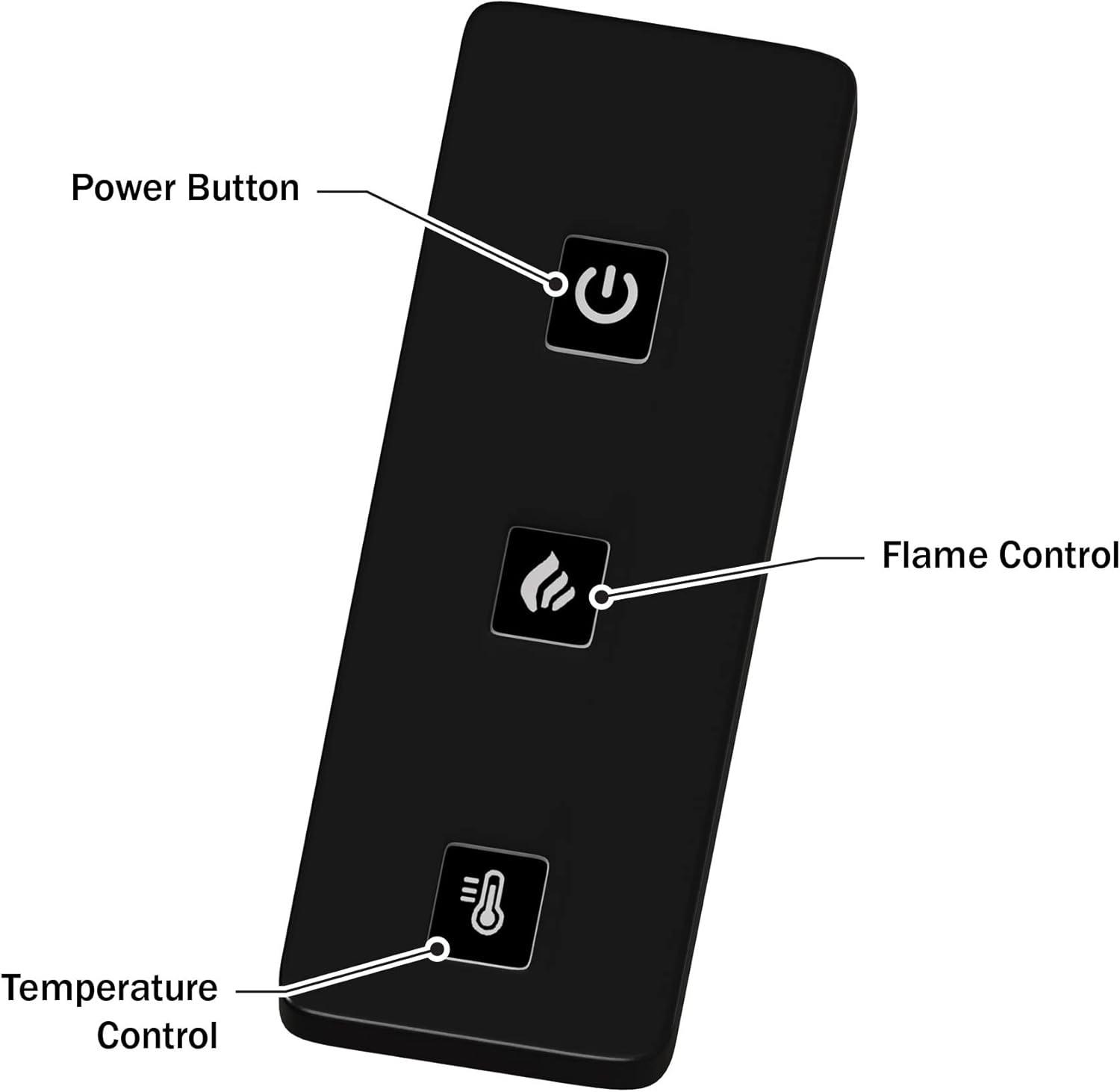 TV Stand with Electric Fireplace Fits TVs up to 50-Inches - Media Console with Storage Cabinet, Adjustable Heat, and LED Flames by Northwest (White)