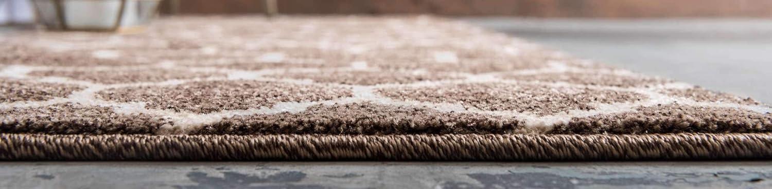 Unique Loom 2' 0 x 6' 1 Trellis Philadelphia Brown Area Rug