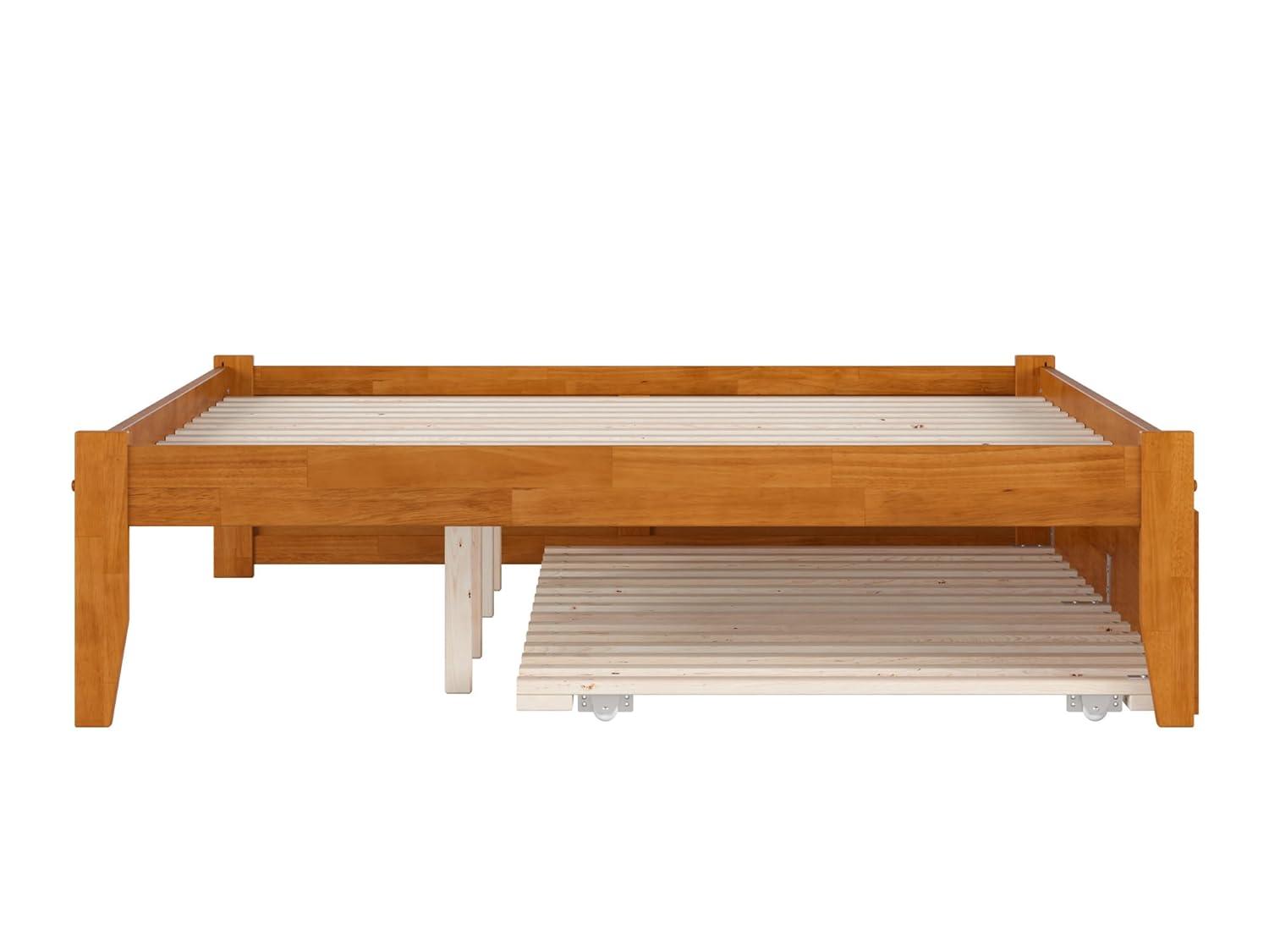 Solid Wood Platform Storage Bed