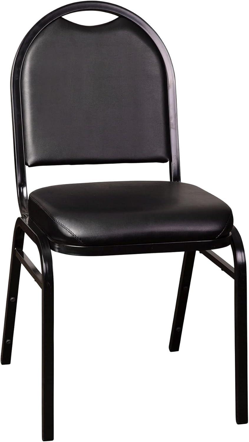 Hercules Series Commercial Dome Back Stacking Banquet Chair with Metal Frame