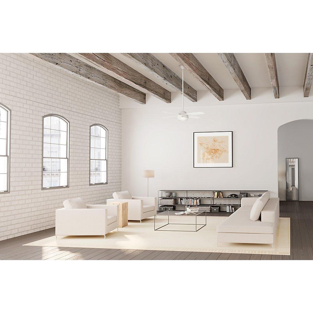 Dempsey 52" 4 - Blade Contemporary Indoor Ceiling Fan with Lights and Remote