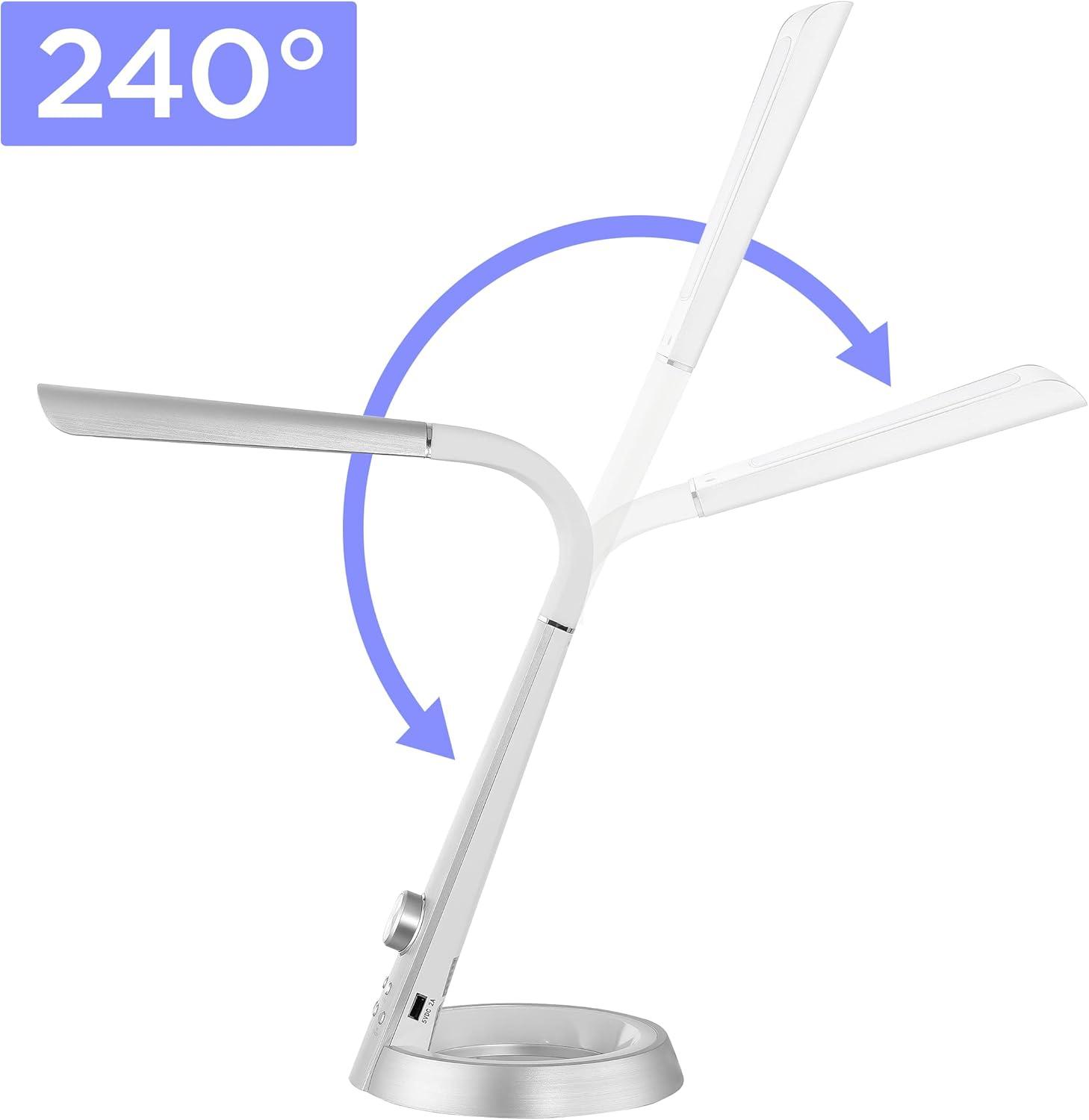 LED Milton/Dixon Aluminum Contemporary Minimalist Task Lamp - JONATHAN Y