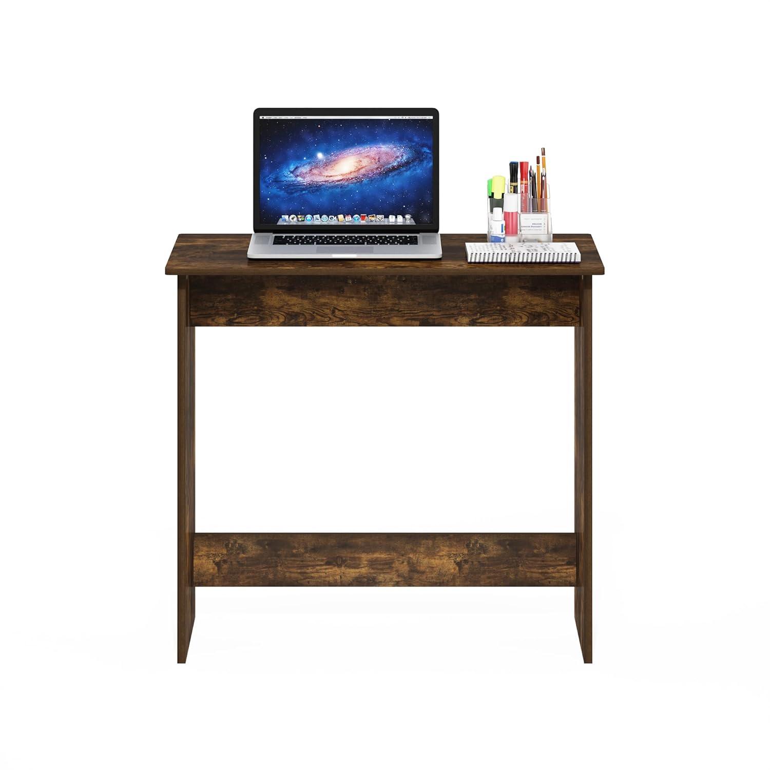 Amber Pine Wood Minimalist Study Table