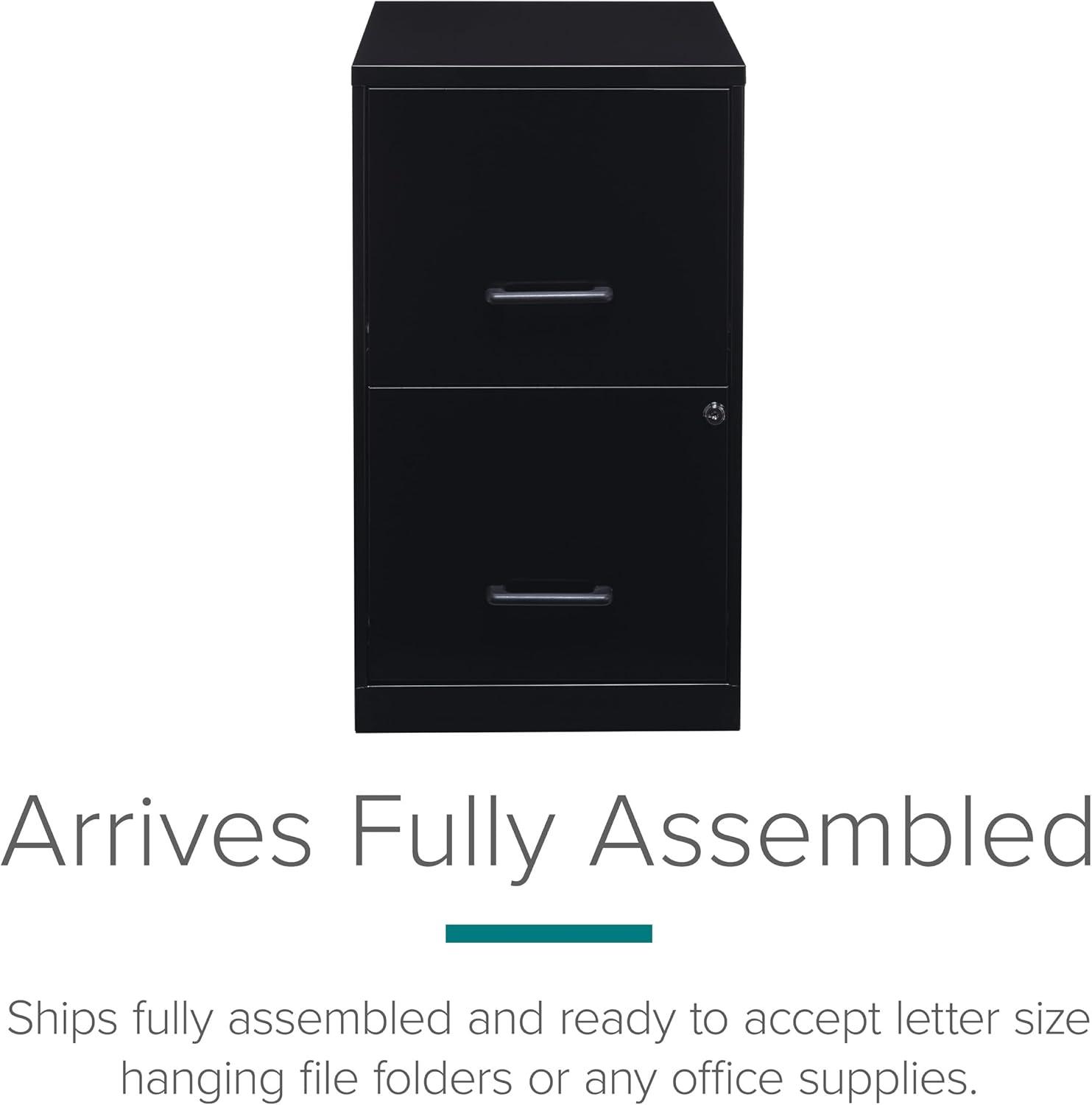 Lorell Soho 14.3'' Wide 2 -Drawer Steel File Cabinet