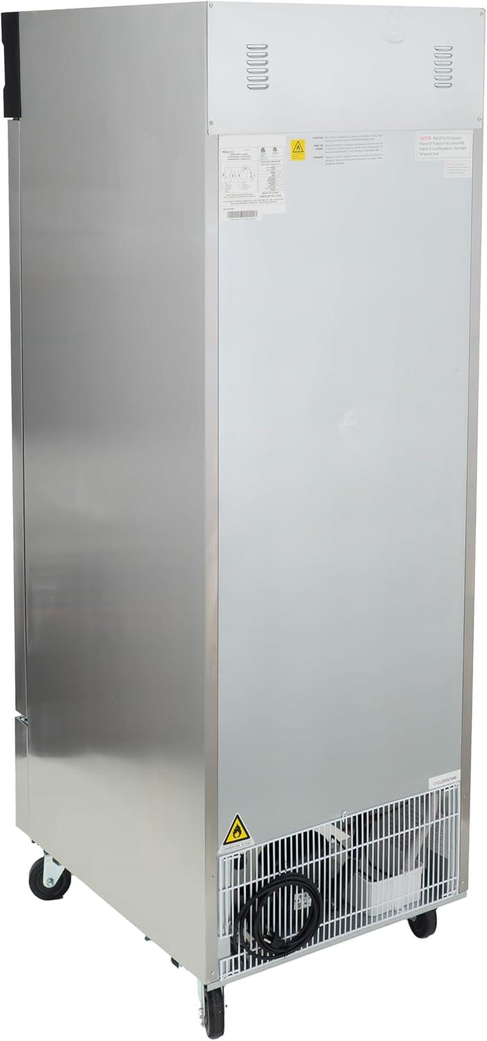 27" Stainless Steel Single Door Reach-In Commercial Freezer