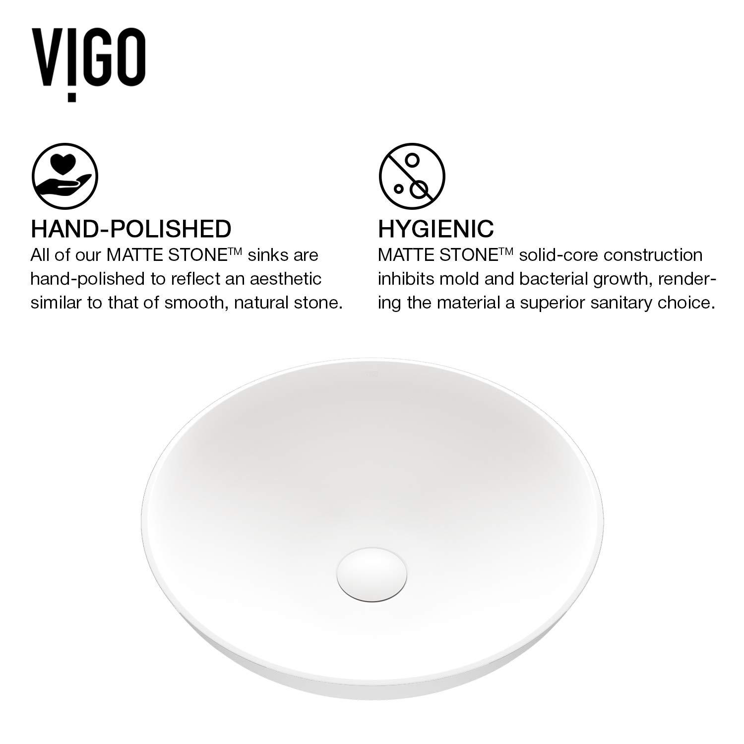 Lotus 16" L x 16" W x 5" H Matte White Handmade Round Vessel Bathroom Sink