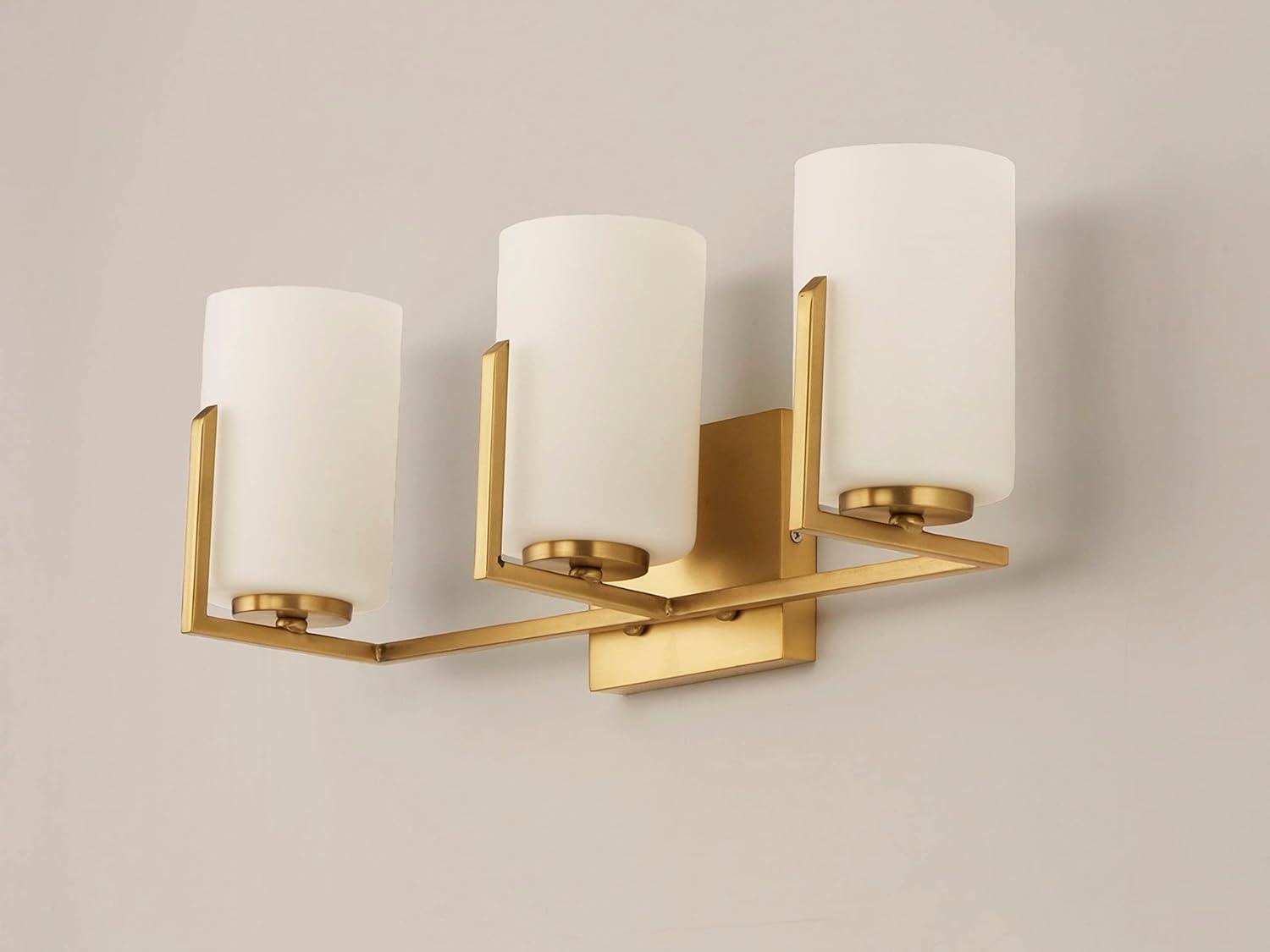 21283SWSBR-Maxim Lighting-Dart 3 Light Bath Vanity Approved for Damp Locations-Satin Brass Finish