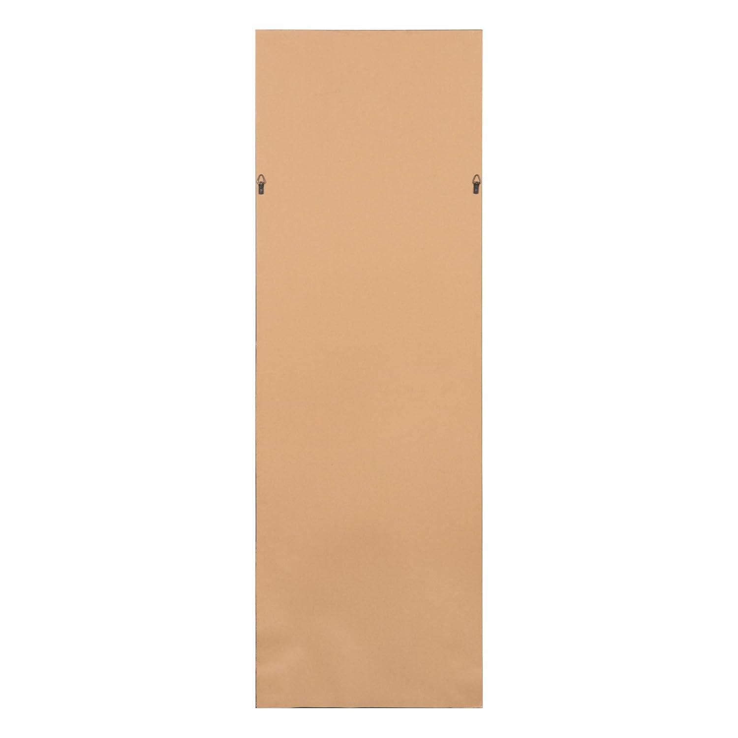 Patton Wall Decor Wood Framed Full Length Wall Mount or Leaner Mirror, 19.5" x 57", Brown