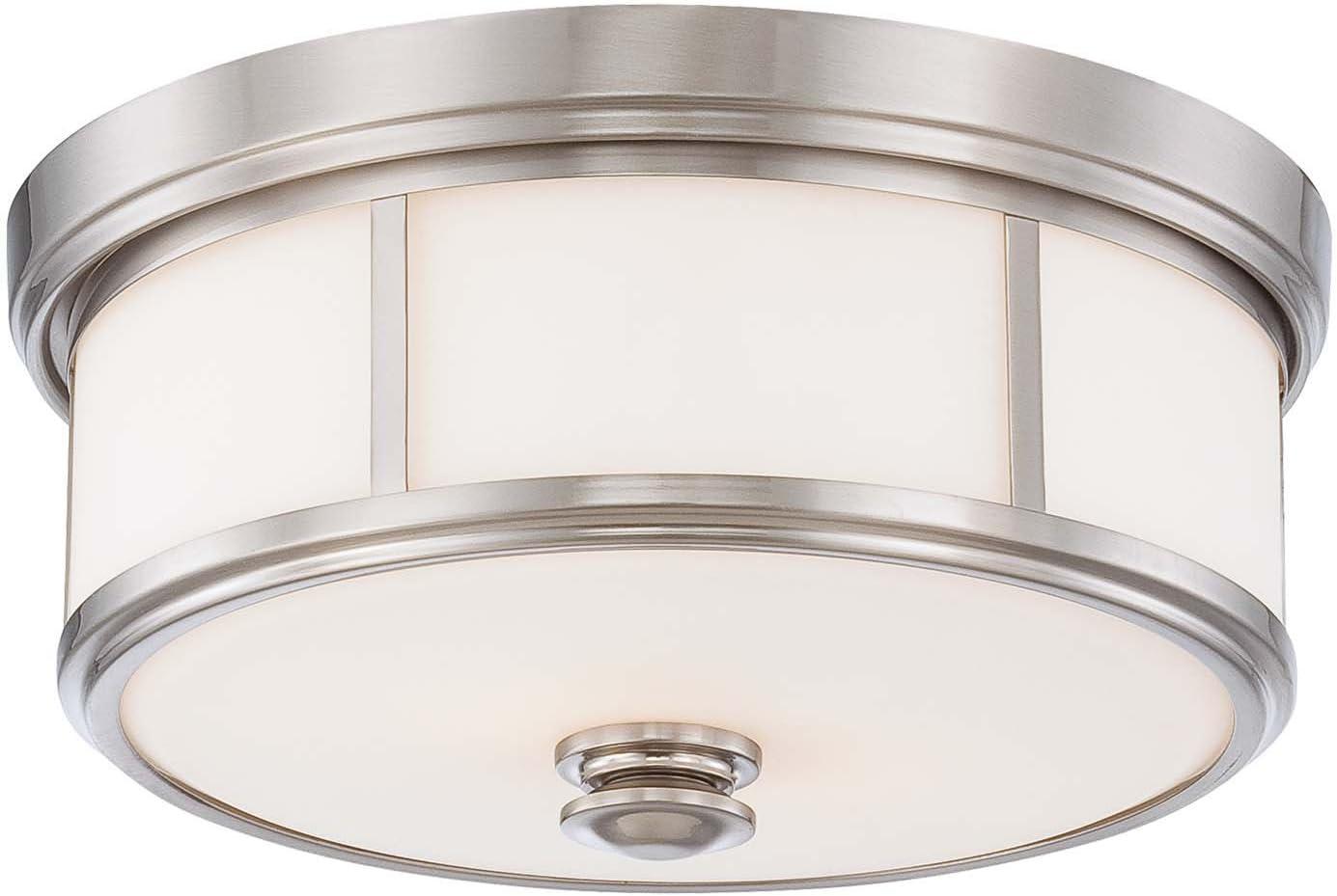 Minka Lavery 6368 16" Wide Flush Mount Ceiling Fixture - Nickel