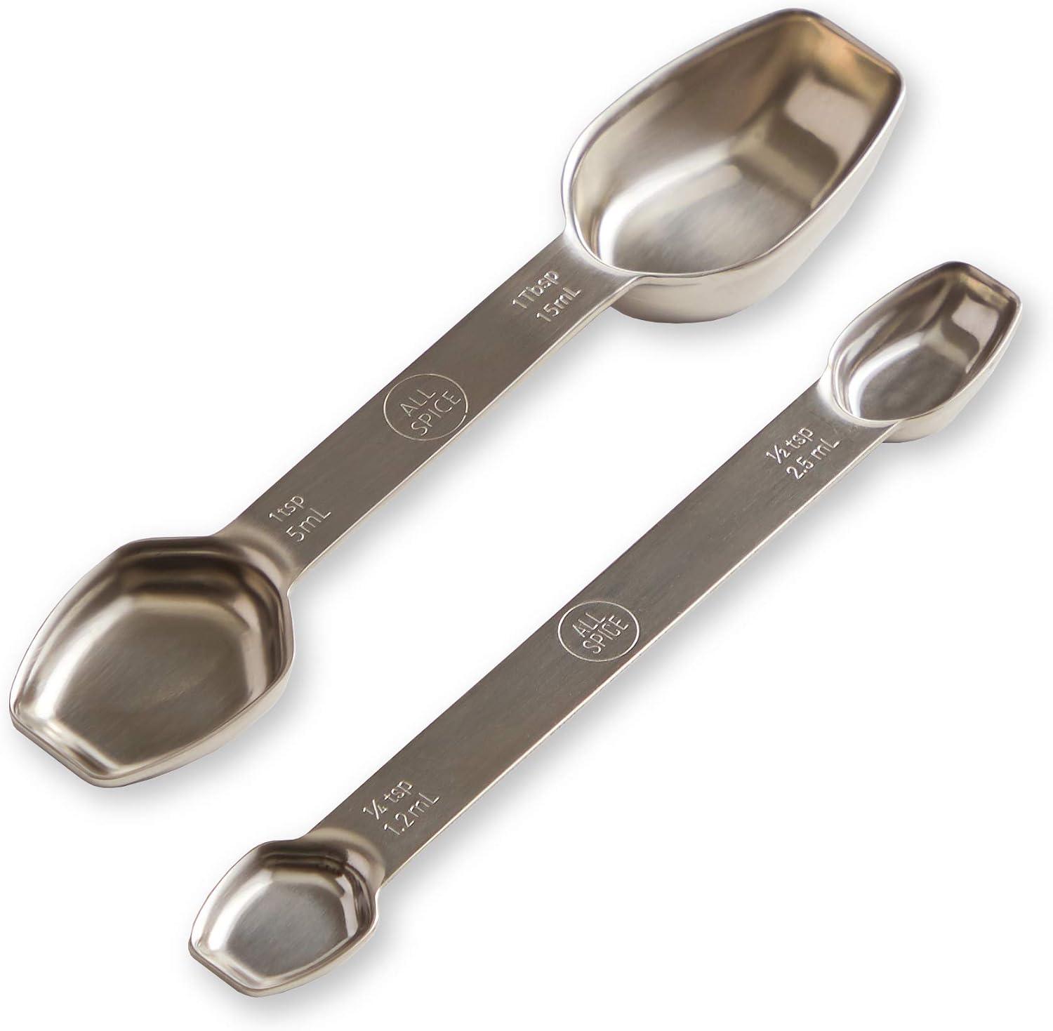 Stainless Steel Double Sided Measuring Spoon- Teaspoon and Tablespoon