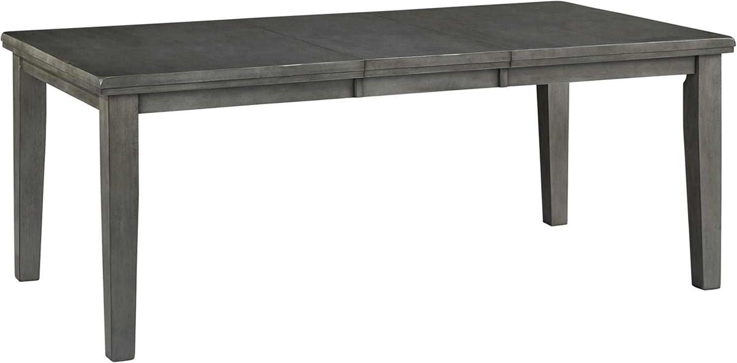 Hallanden Gray Rectangular Extendable Wood Dining Table