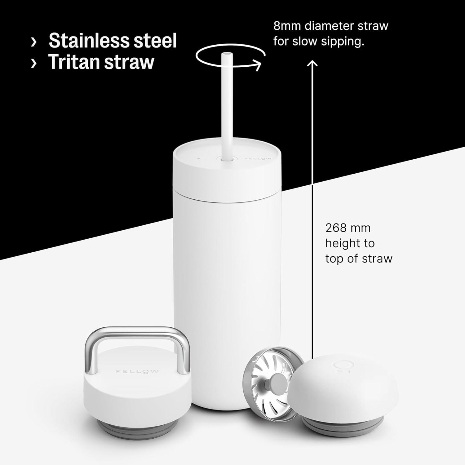 Fellow 16-oz. Matte White Carter 3-in-1 Lid System