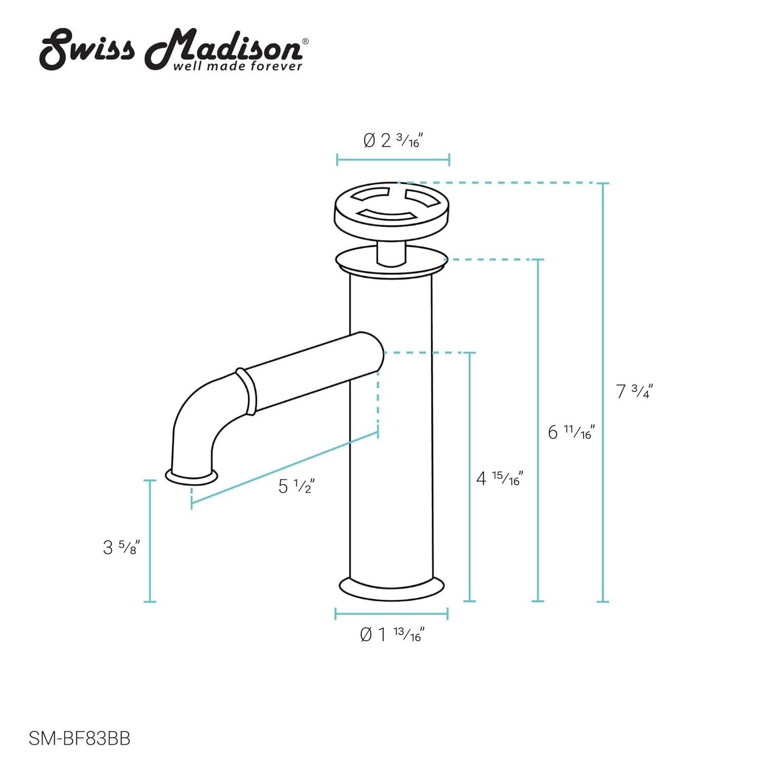 Avallon Single Hole, Single-Handle Wheel, Bathroom Faucet