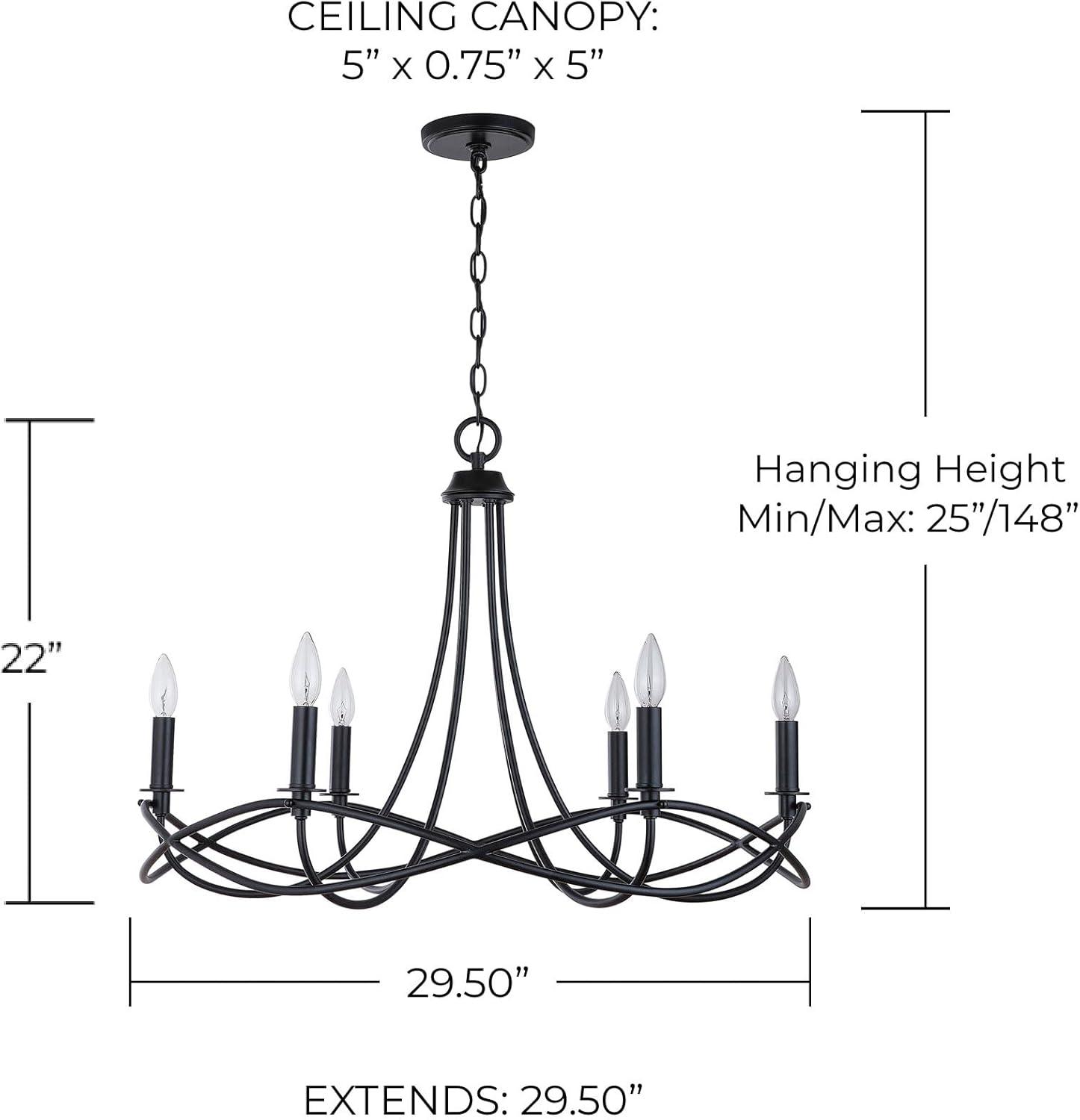 6 - Light Dimmable Classic / Traditional Chandelier