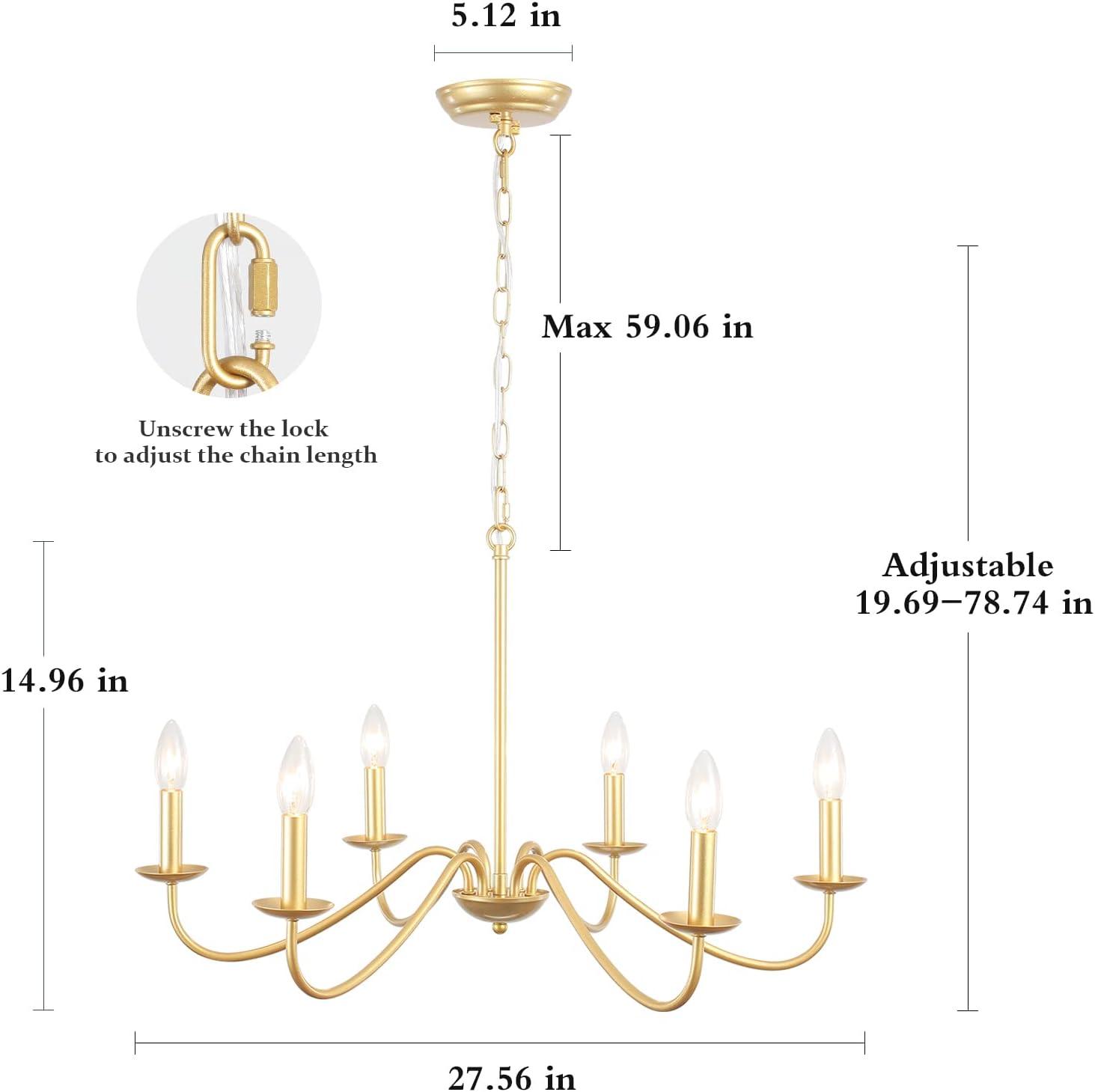 Marquest 6 - Light Dimmable Classic / Traditional Chandelier