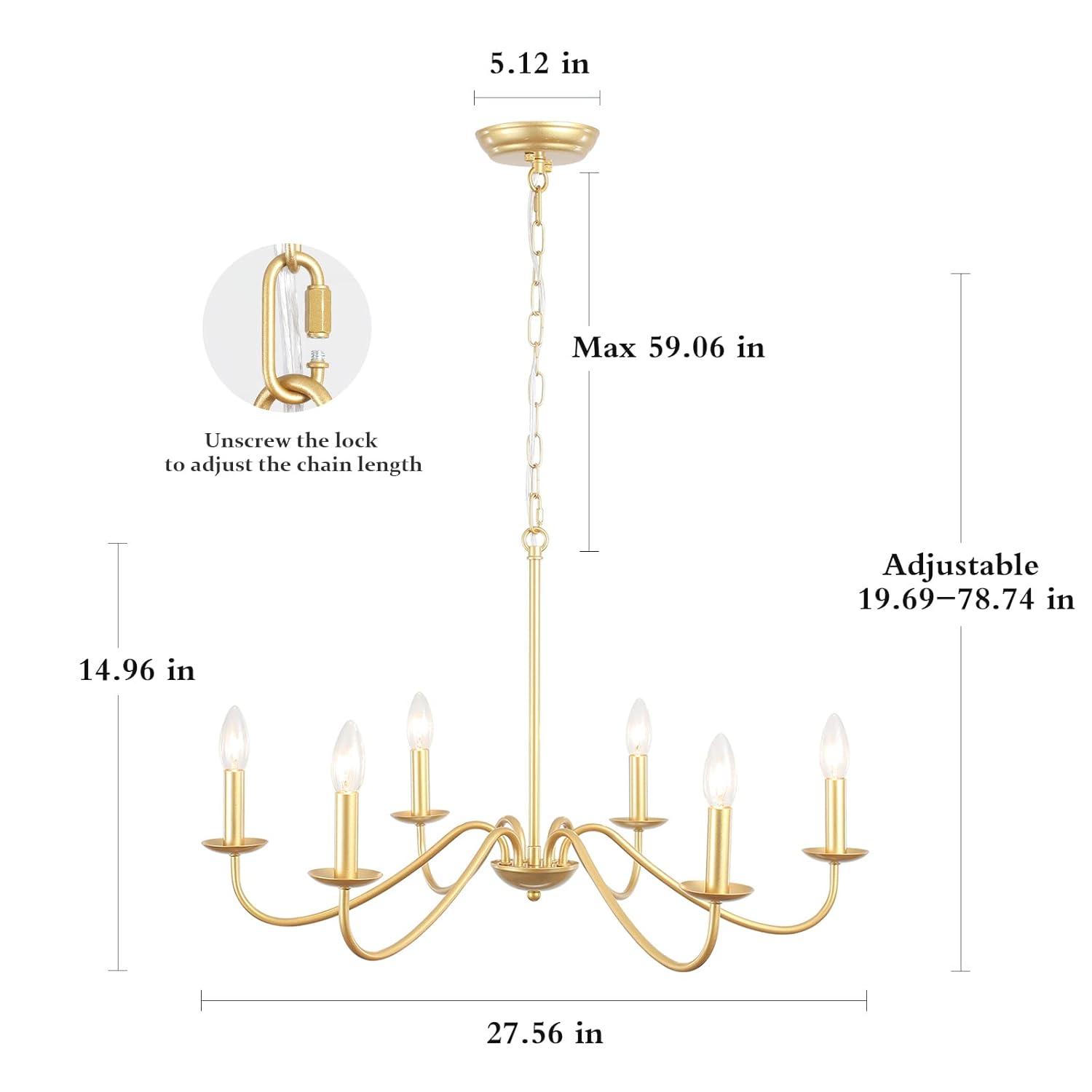Marquest 6 - Light Dimmable Classic / Traditional Chandelier
