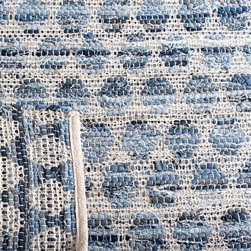 SAFAVIEH Area Rug 8x10 - Montauk Collection - Large - Blue, Handmade, Ideal for Living Room, Bedroom, Office, Dining Space (MTK422L)