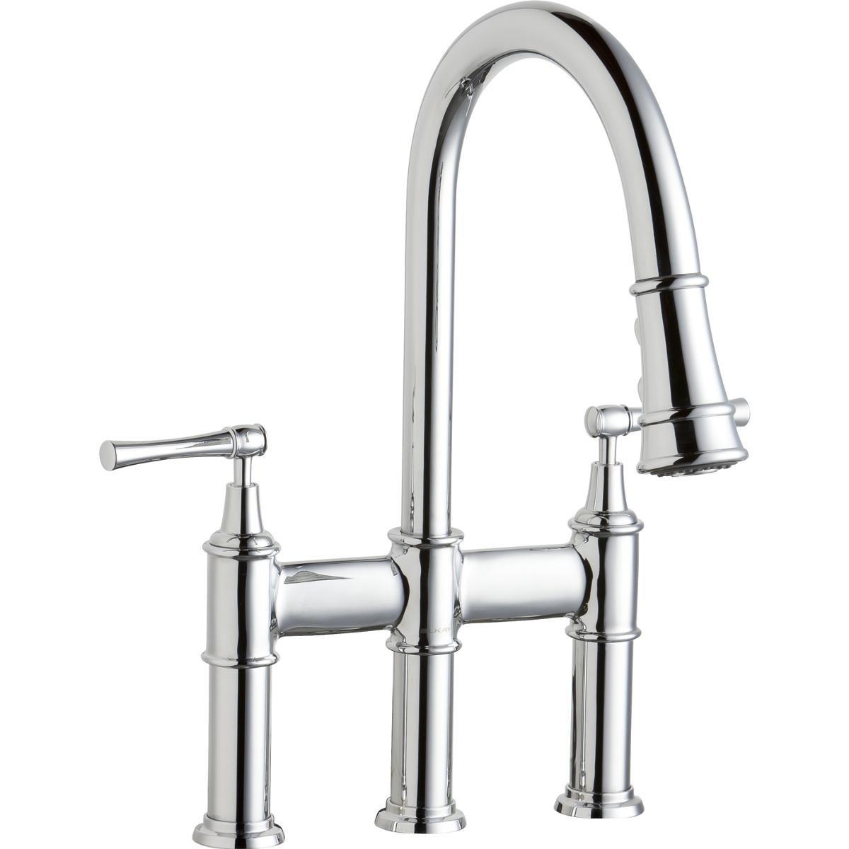 Elkay LKEC2037CR Explore Pull Down Bridge Faucet